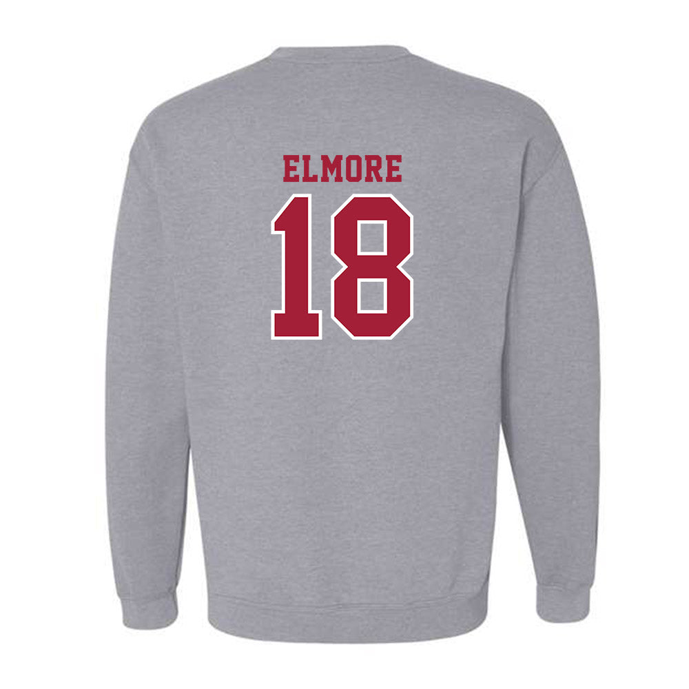 Indiana - NCAA Football : Parker Elmore - Helmet Shersey Crewneck Sweatshirt-1