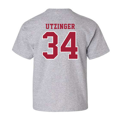 Indiana - NCAA Football : Jeffrey Utzinger - Helmet Shersey Youth T-Shirt-1