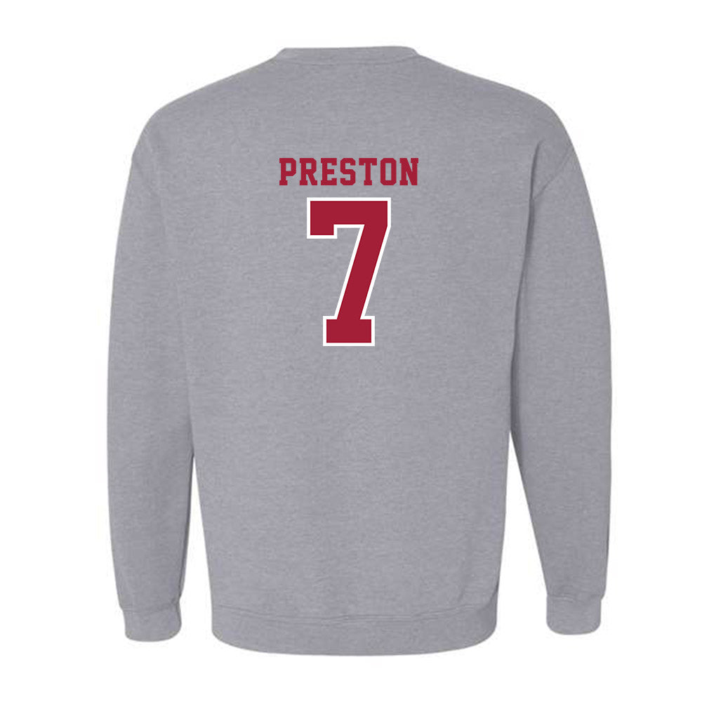 Indiana - NCAA Football : Shazz Preston - Helmet Shersey Crewneck Sweatshirt-1