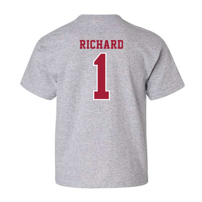 Indiana - NCAA Football : Turbo Richard - Helmet Shersey Youth T-Shirt-1