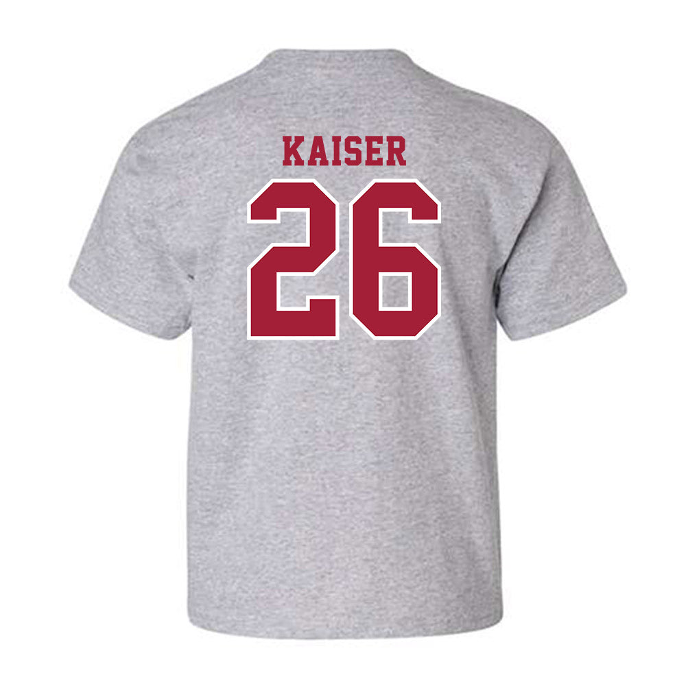 Indiana - NCAA Football : Cade Kaiser - Helmet Shersey Youth T-Shirt-1