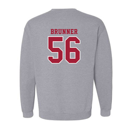 Indiana - NCAA Football : Joe Brunner - Helmet Shersey Crewneck Sweatshirt-1
