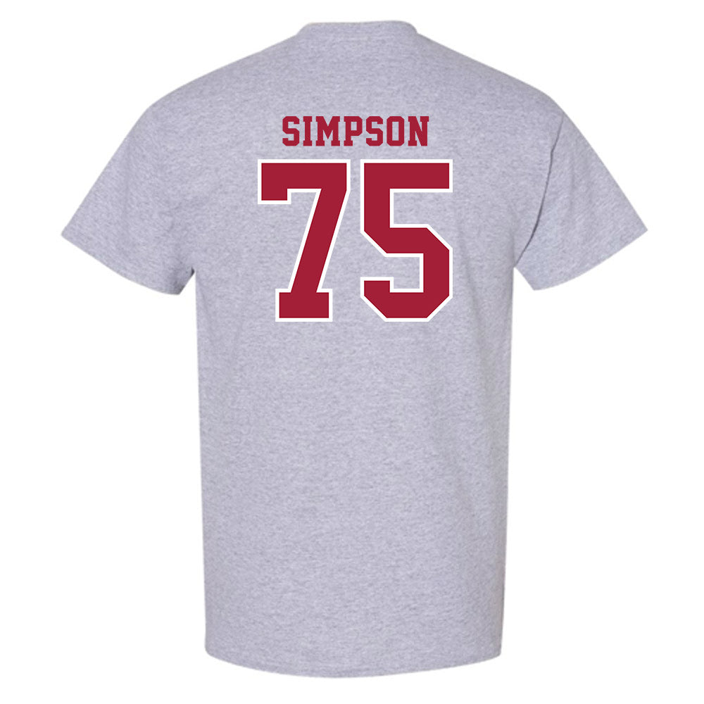 Indiana - NCAA Football : Sam Simpson - Helmet Shersey T-Shirt-1