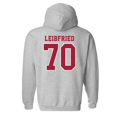 Indiana - NCAA Football : Austin Leibfried - Helmet Shersey Hooded Sweatshirt-1