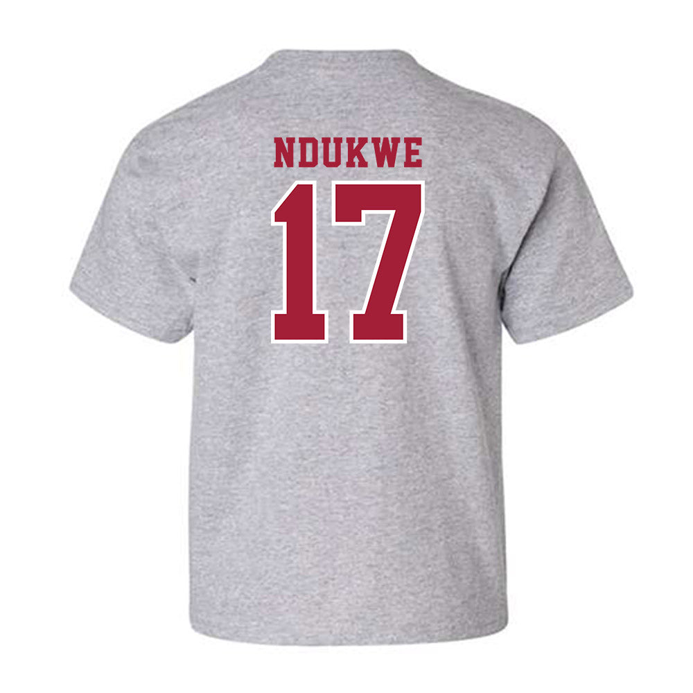 Indiana - NCAA Football : Daniel Ndukwe - Helmet Shersey Youth T-Shirt-1