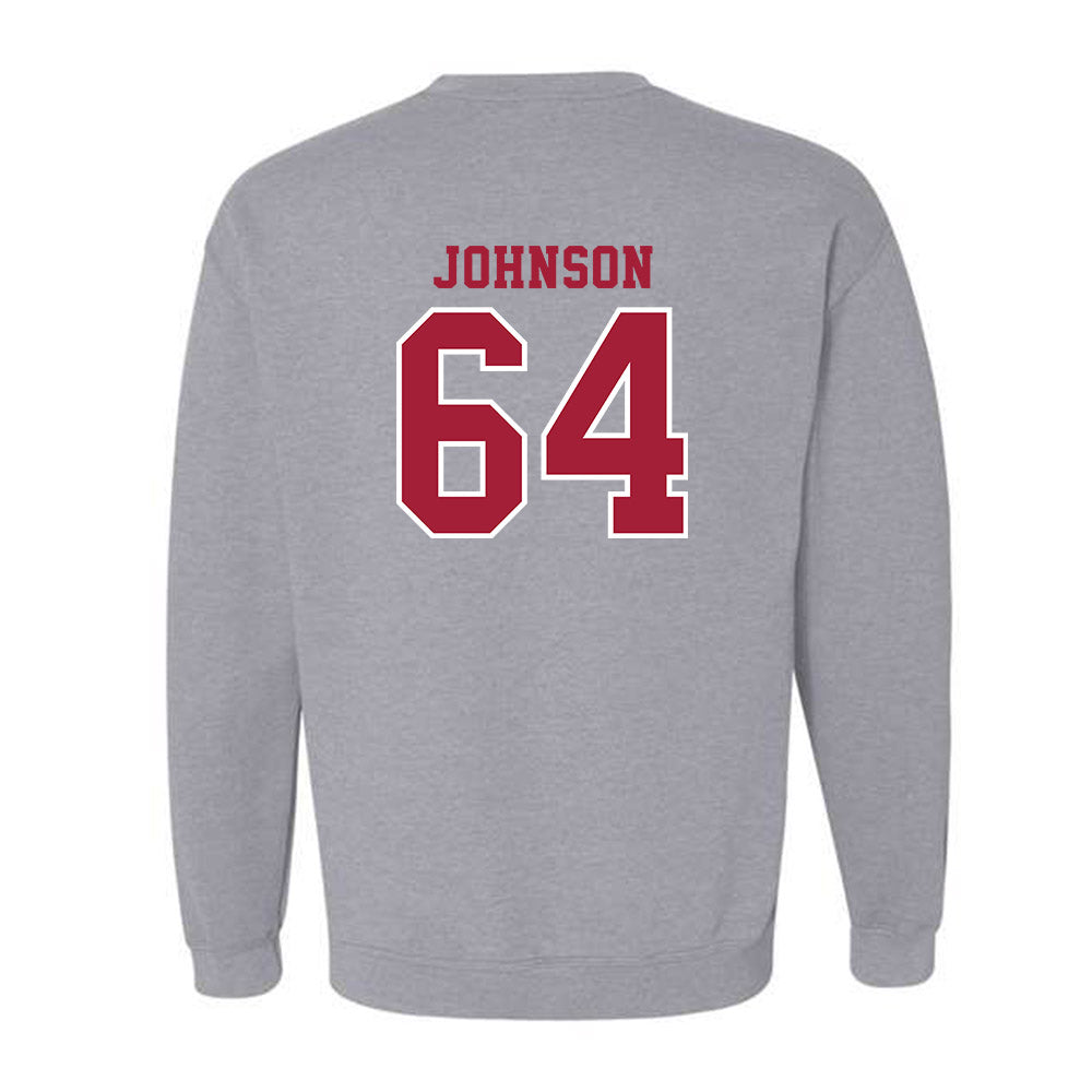 Indiana - NCAA Football : Chance Johnson - Helmet Shersey Crewneck Sweatshirt-1