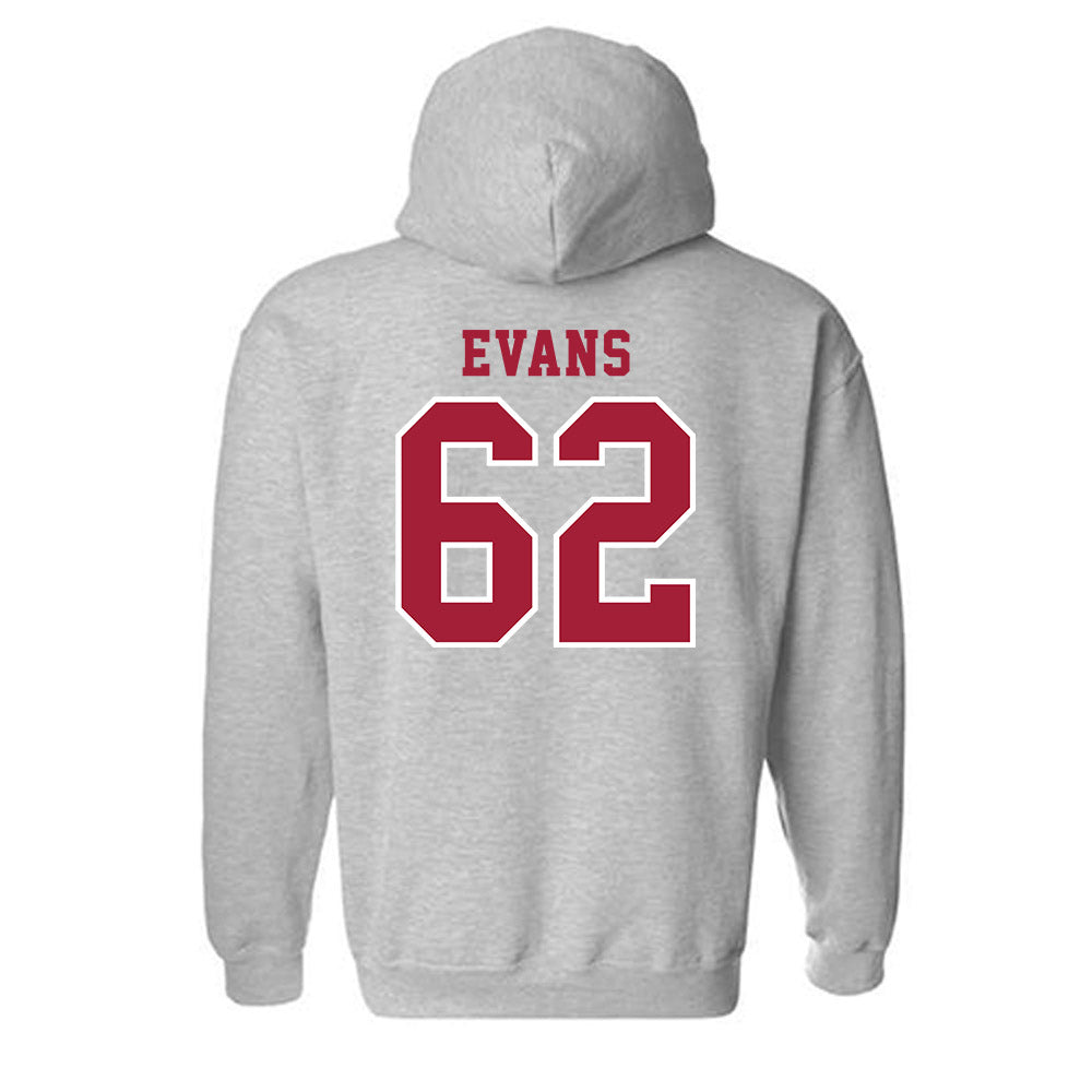 Indiana - NCAA Football : Drew Evans - Helmet Shersey Hooded Sweatshirt-1