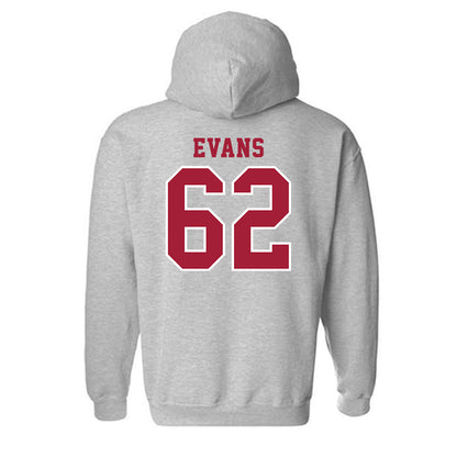 Indiana - NCAA Football : Drew Evans - Helmet Shersey Hooded Sweatshirt-1