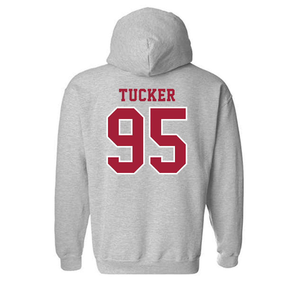 Indiana - NCAA Football : Tyrique Tucker - Helmet Shersey Hooded Sweatshirt-1