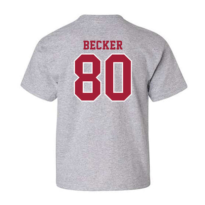 Indiana - NCAA Football : Charlie Becker - Helmet Shersey Youth T-Shirt-1