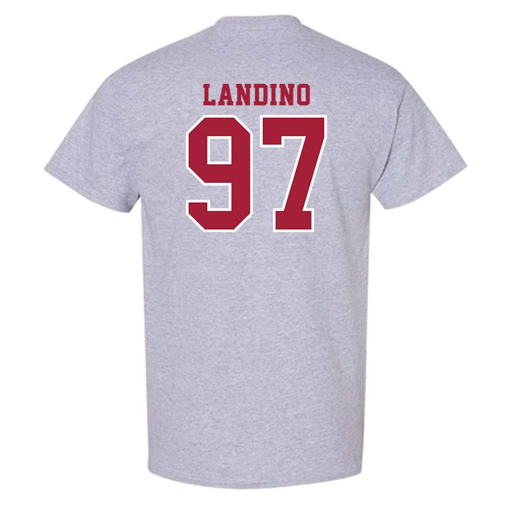 Indiana - NCAA Football : Mario Landino - Helmet Shersey T-Shirt-1