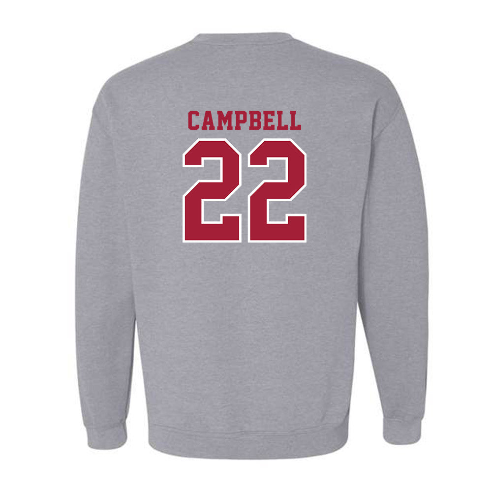 Indiana - NCAA Football : Jayreon Campbell - Helmet Shersey Crewneck Sweatshirt-1
