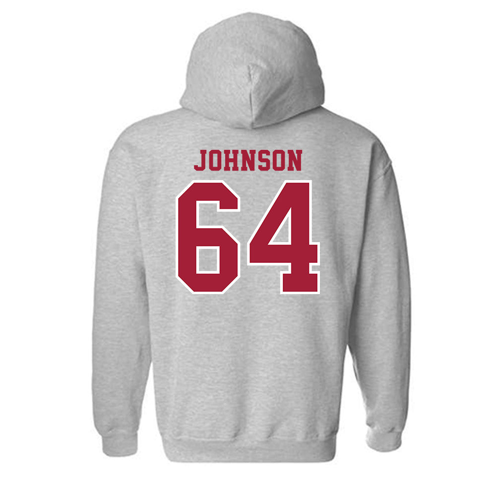 Indiana - NCAA Football : Chance Johnson - Helmet Shersey Hooded Sweatshirt-1