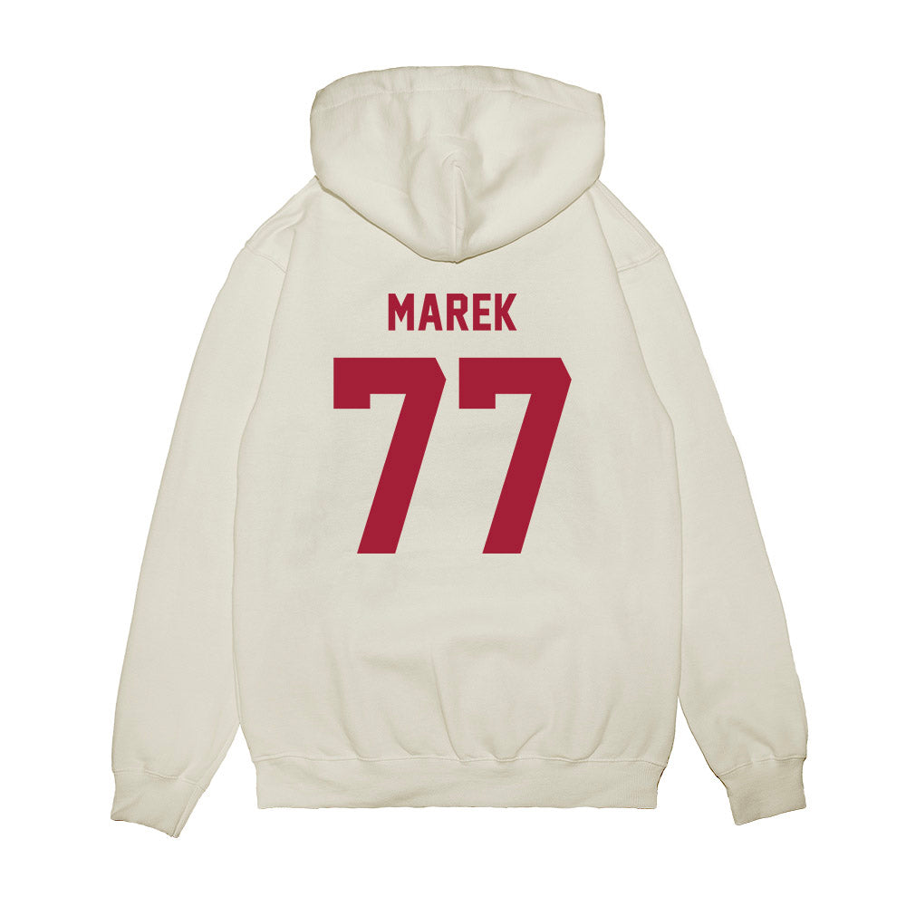 Indiana - NCAA Football : Matt Marek - Undefeated Premium Hooded Sweatshirt-1