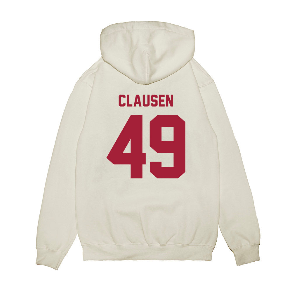Indiana - NCAA Football : Drew Clausen - Undefeated Premium Hooded Sweatshirt-1