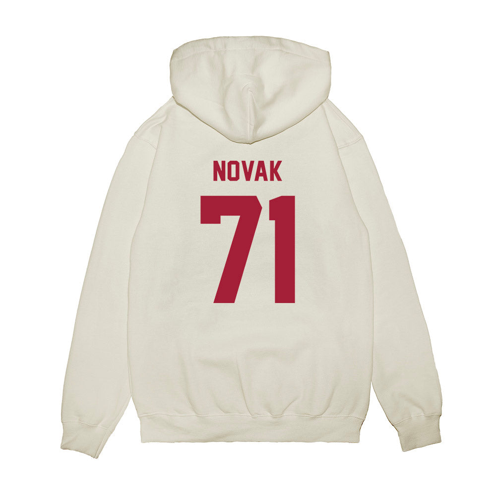 Indiana - NCAA Football : Benjamin Novak - Undefeated Premium Hooded Sweatshirt-1