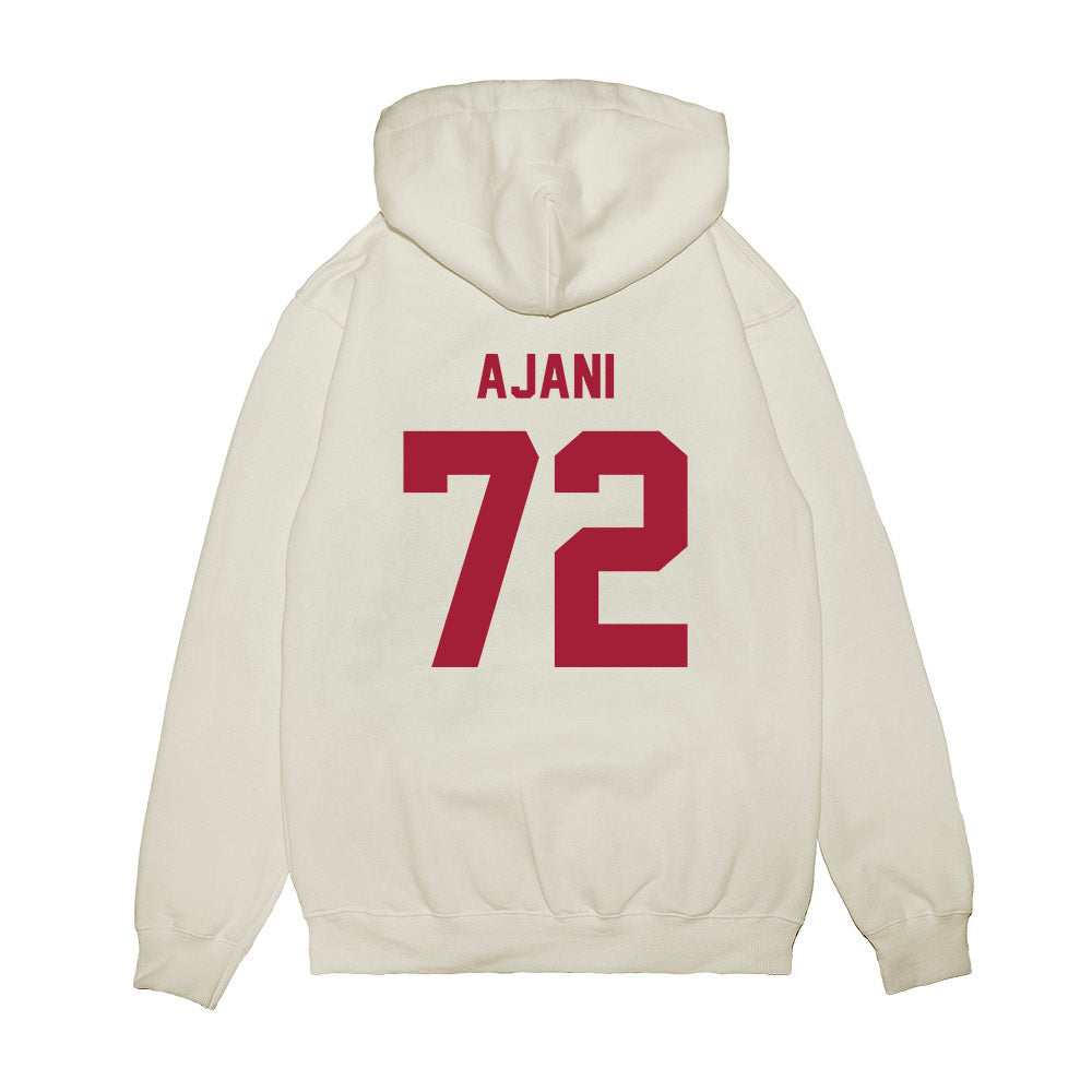Indiana - NCAA Football : Adedamola Ajani - Undefeated Premium Hooded Sweatshirt-1