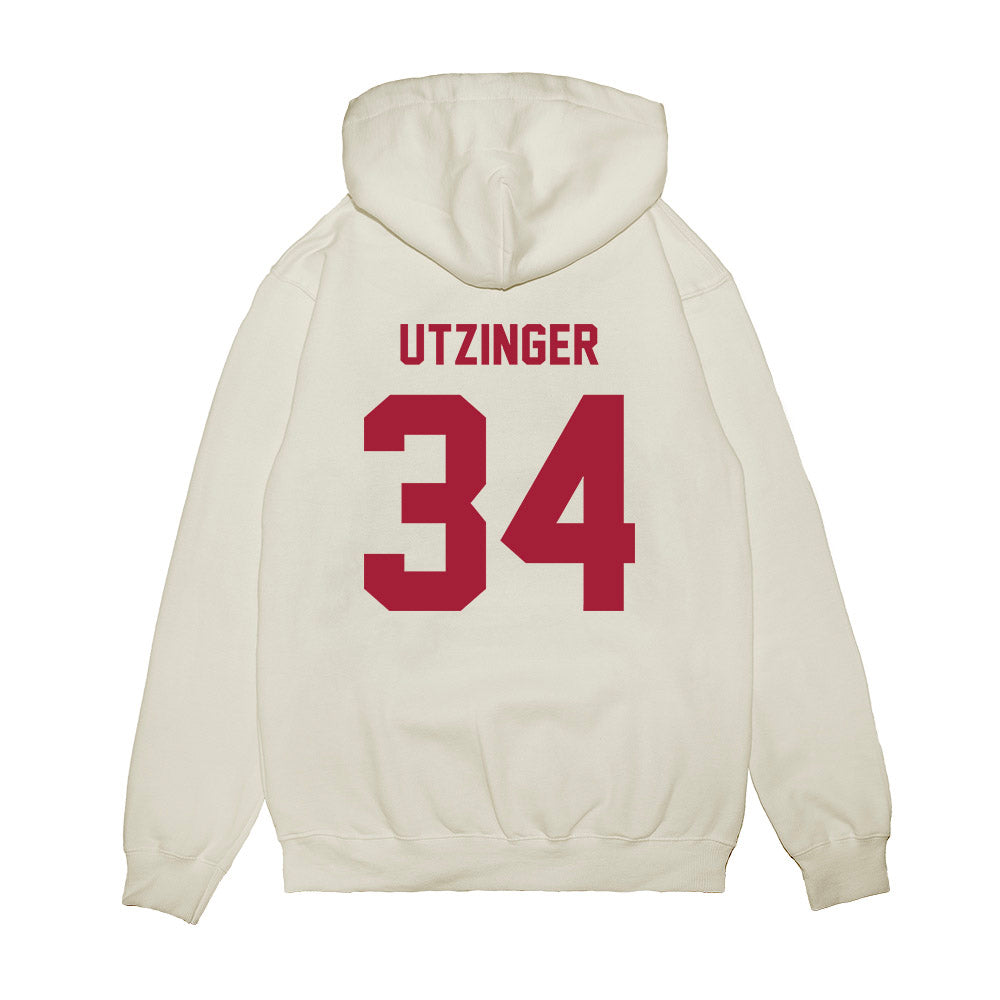 Indiana - NCAA Football : Jeff Utzinger - Undefeated Premium Hooded Sweatshirt-1