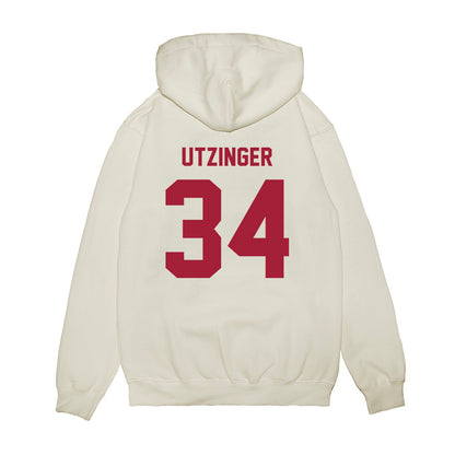 Indiana - NCAA Football : Jeff Utzinger - Undefeated Premium Hooded Sweatshirt-1