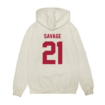 Indiana - NCAA Football : Jacob Savage - Undefeated Premium Hooded Sweatshirt-1