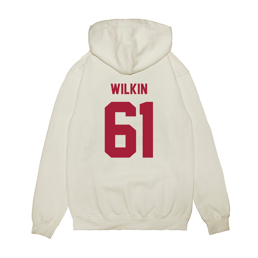 Indiana - NCAA Football : Baylor Wilkin - Undefeated Premium Hooded Sweatshirt-1