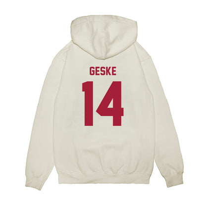 Indiana - NCAA Football : Maverick Geske - Undefeated Premium Hooded Sweatshirt-1