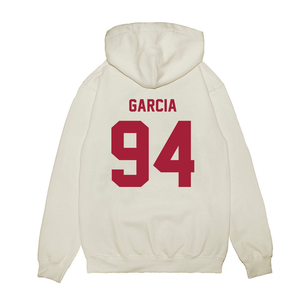 Indiana - NCAA Football : Kyler Garcia - Undefeated Premium Hooded Sweatshirt-1