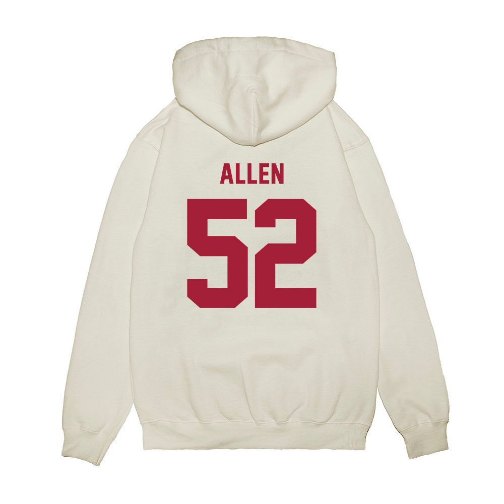 Indiana - NCAA Football : Clayton Allen - Undefeated Premium Hooded Sweatshirt-1