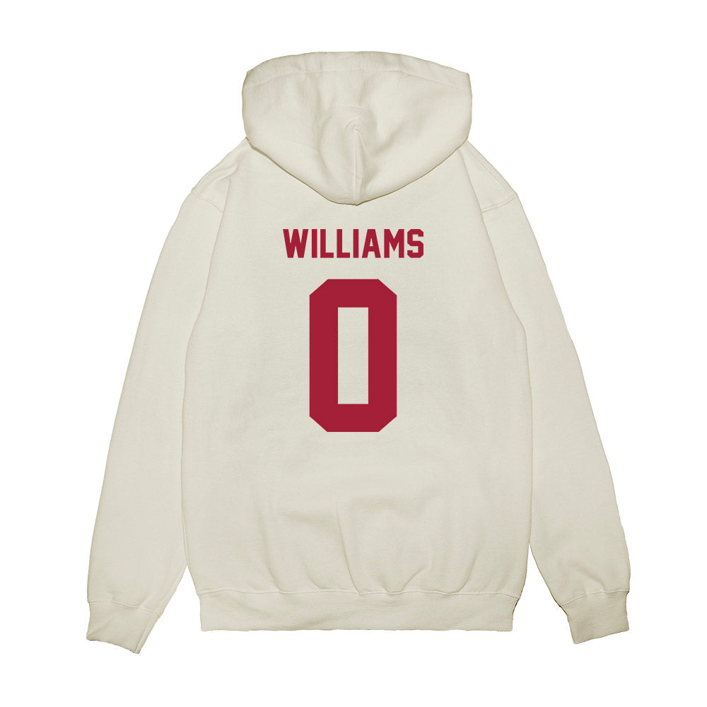 Indiana - NCAA Football : Carson Williams - Undefeated Premium Hooded Sweatshirt-1