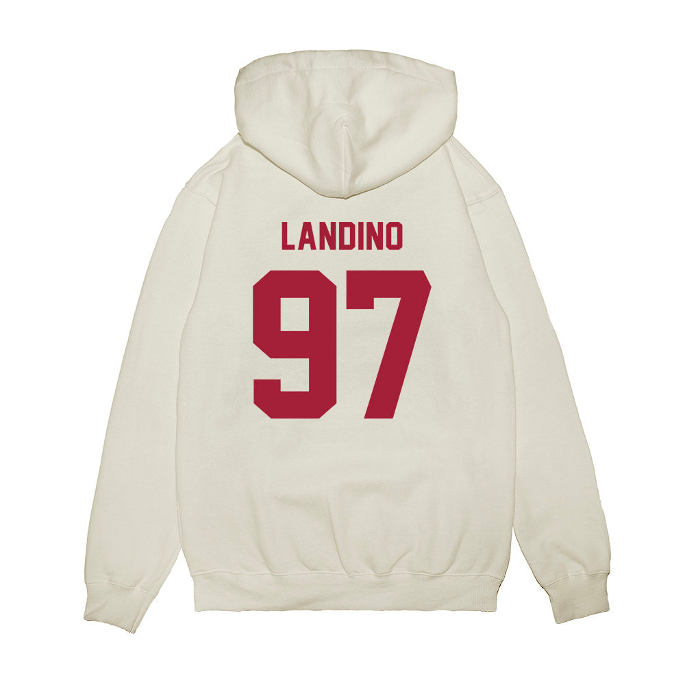 Indiana - NCAA Football : Mario Landino - Undefeated Premium Hooded Sweatshirt-1