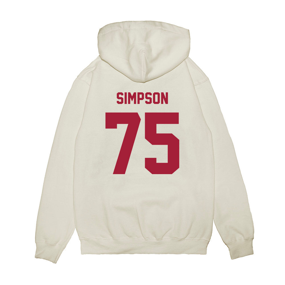 Indiana - NCAA Football : Sam Simpson - Undefeated Premium Hooded Sweatshirt-1