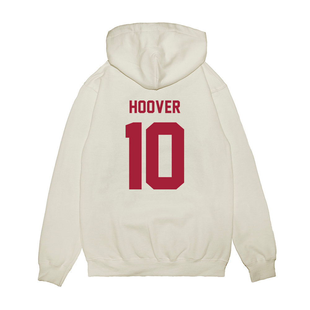 Indiana - NCAA Football : Josh Hoover - Undefeated Premium Hooded Sweatshirt-1