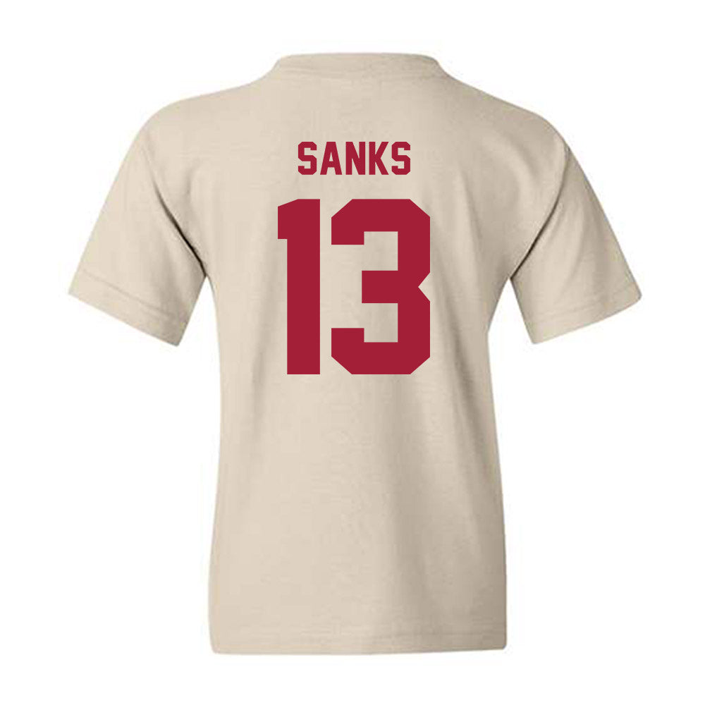 Indiana - NCAA Football : Jiquan Sanks - Undefeated Youth T-Shirt-1