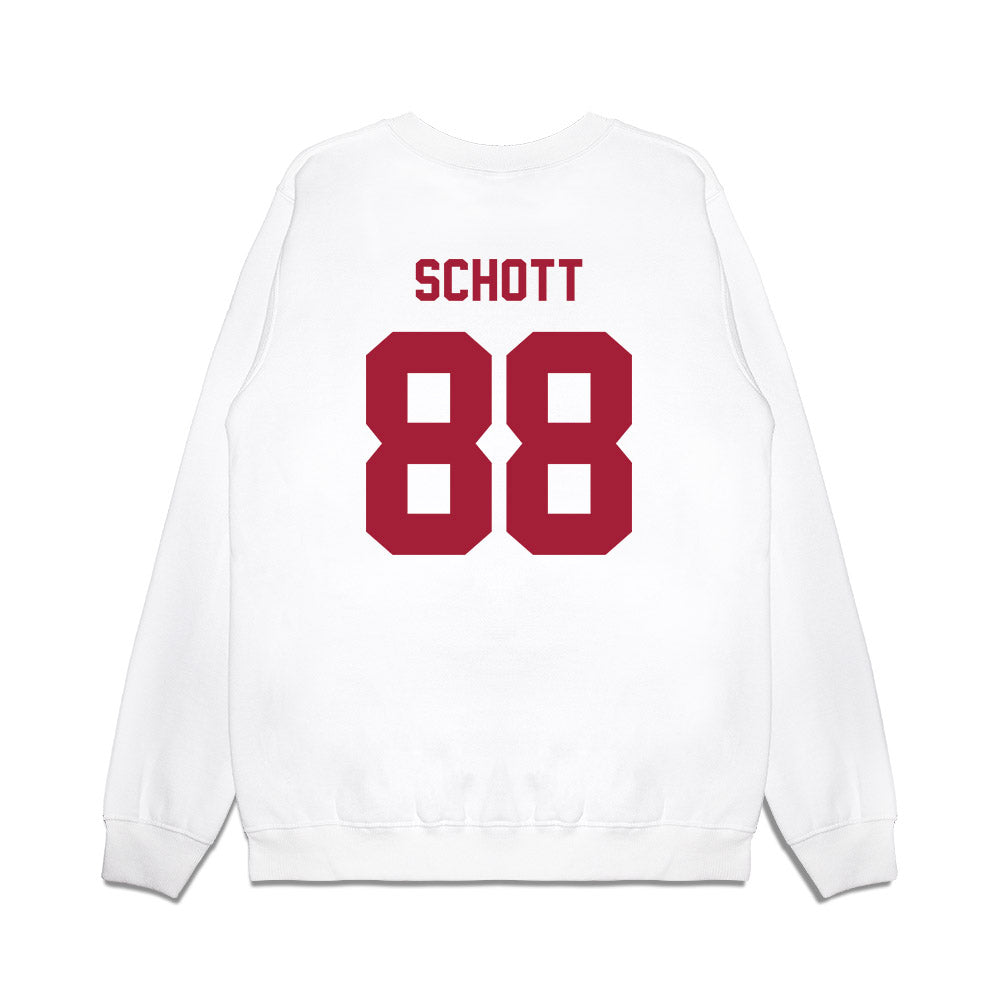 Indiana - NCAA Football : Brock Schott - Undefeated Premium Crewneck Sweatshirt-1