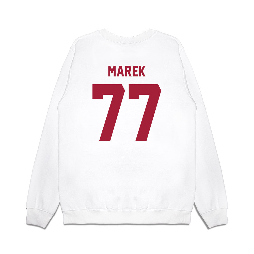 Indiana - NCAA Football : Matt Marek - Undefeated Premium Crewneck Sweatshirt-1