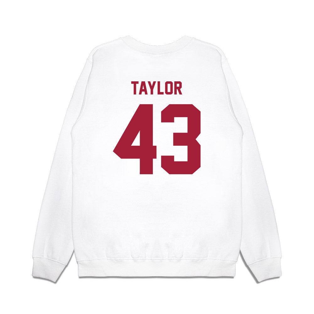 Indiana - NCAA Football : Bryce Taylor - Undefeated Premium Crewneck Sweatshirt-1