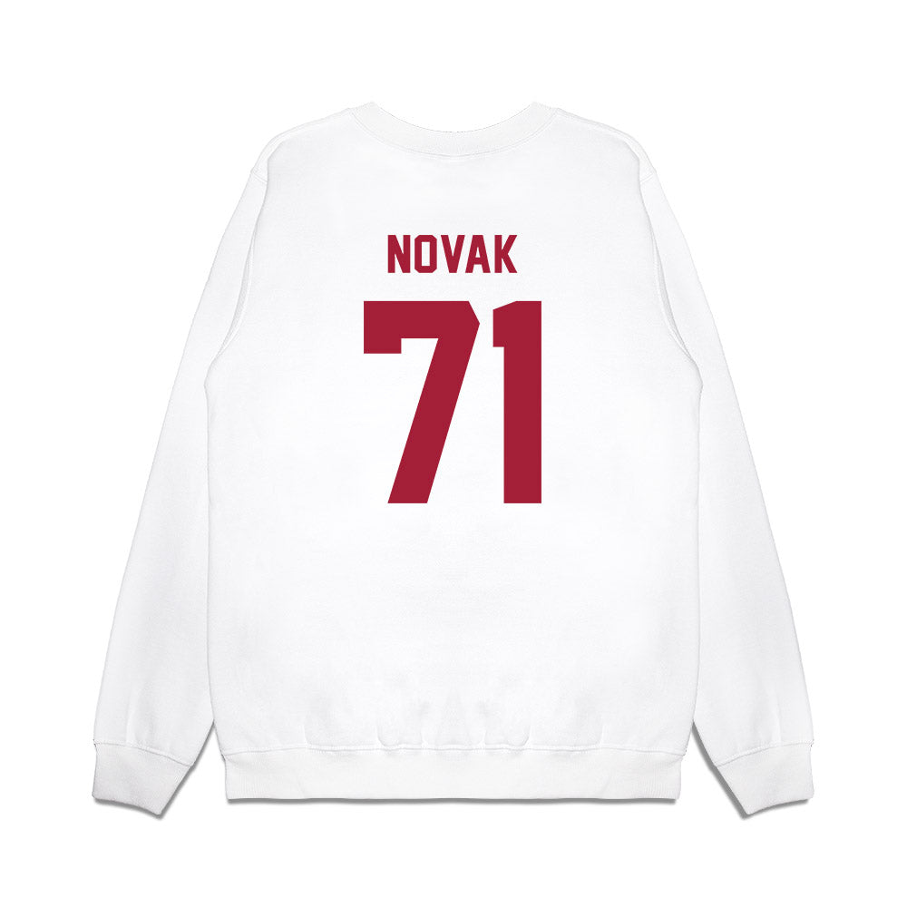 Indiana - NCAA Football : Benjamin Novak - Undefeated Premium Crewneck Sweatshirt-1