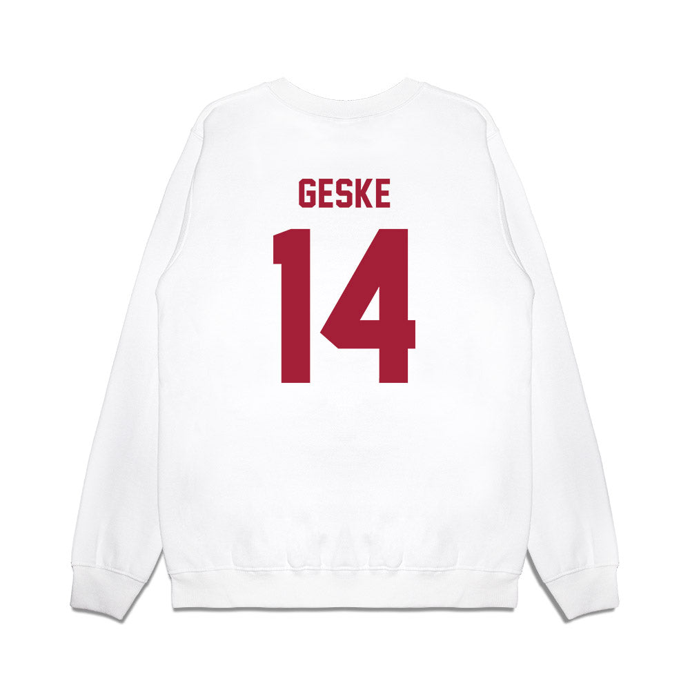 Indiana - NCAA Football : Maverick Geske - Undefeated Premium Crewneck Sweatshirt-1