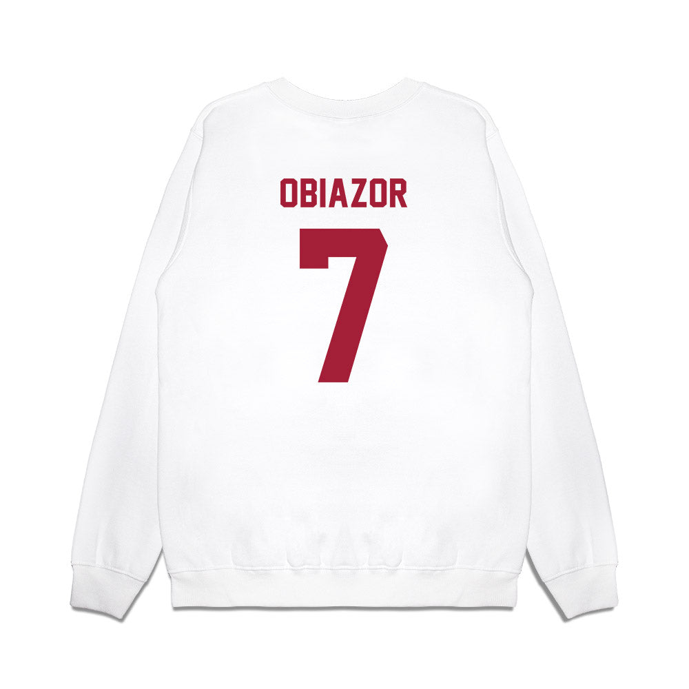 Indiana - NCAA Football : Chiddi Obiazor - Undefeated Premium Crewneck Sweatshirt-1