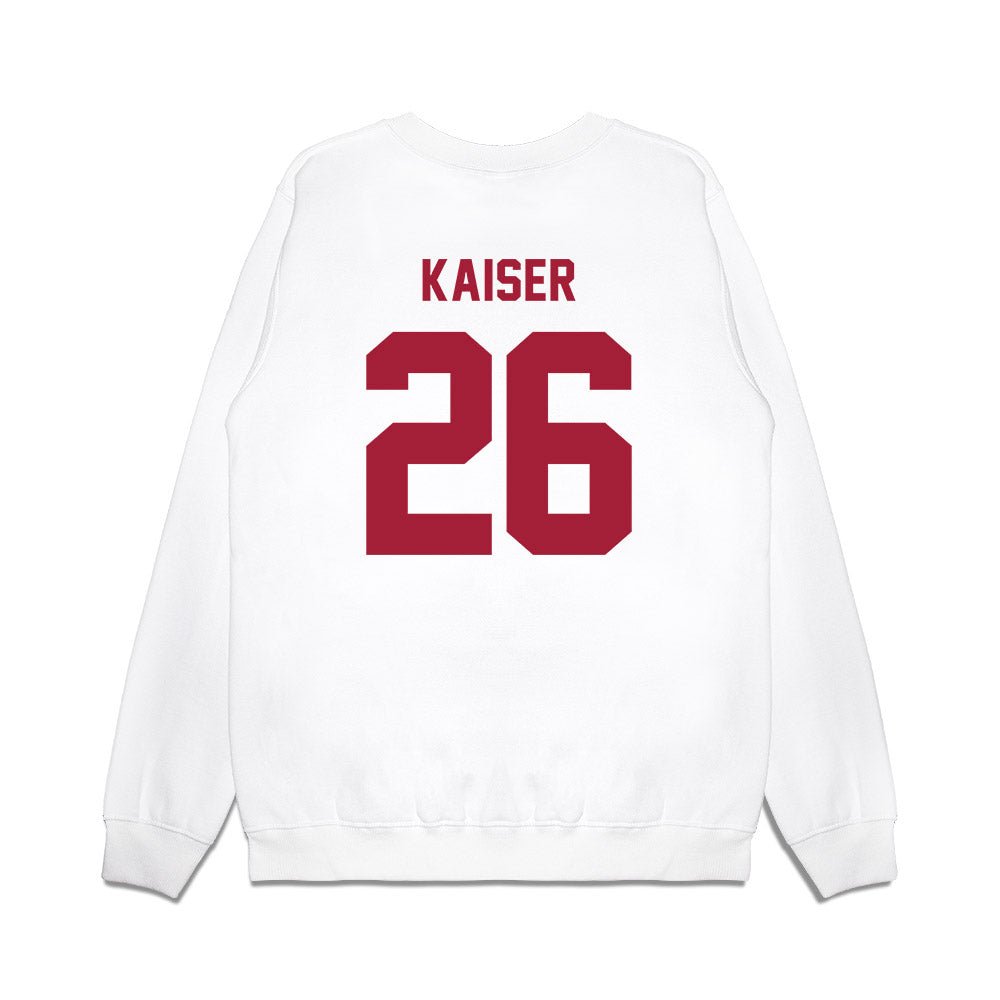 Indiana - NCAA Football : Cade Kaiser - Undefeated Premium Crewneck Sweatshirt-1