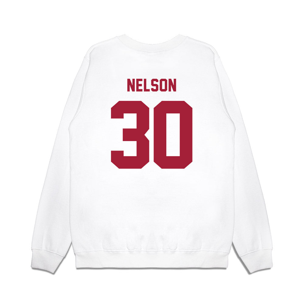 Indiana - NCAA Football : PJ Nelson - Undefeated Premium Crewneck Sweatshirt-1