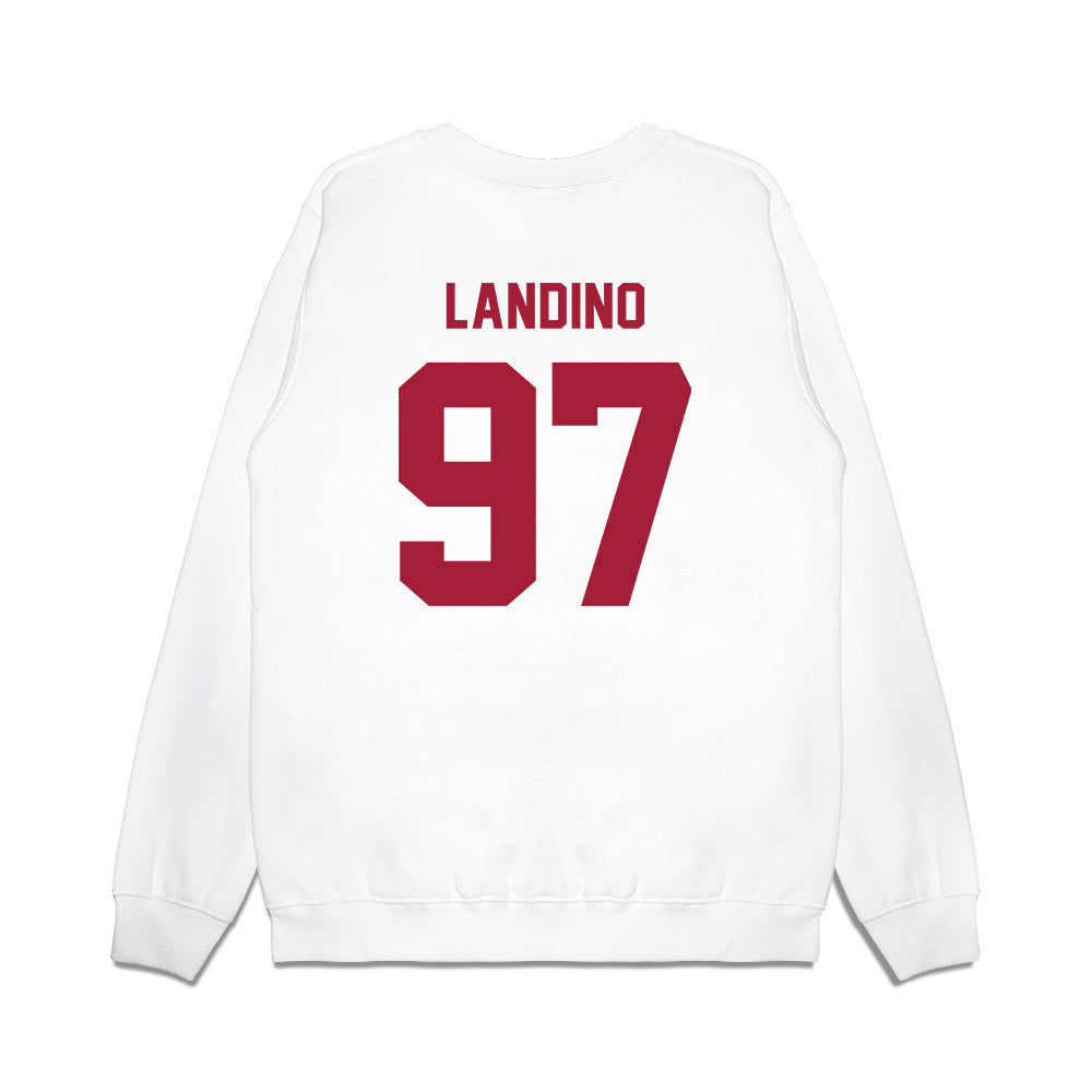 Indiana - NCAA Football : Mario Landino - Undefeated Premium Crewneck Sweatshirt-1