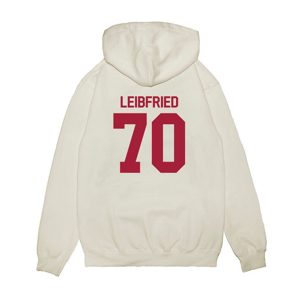Indiana - NCAA Football : Austin Leibfried - Flipping Champs Premium Hooded Sweatshirt-1