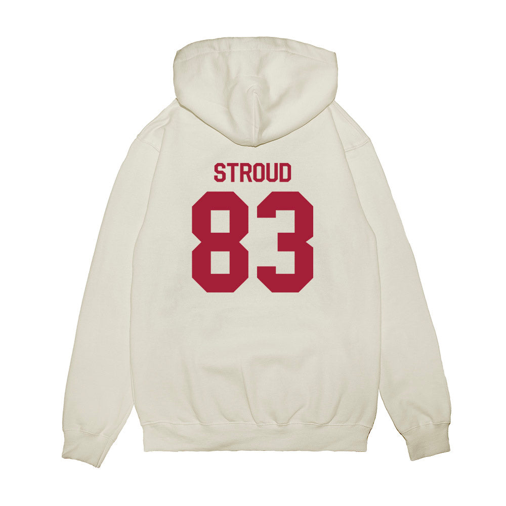 Indiana - NCAA Football : Hunter Stroud - Flipping Champs Premium Hooded Sweatshirt-1