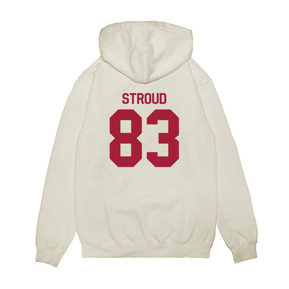 Indiana - NCAA Football : Hunter Stroud - Flipping Champs Premium Hooded Sweatshirt-1