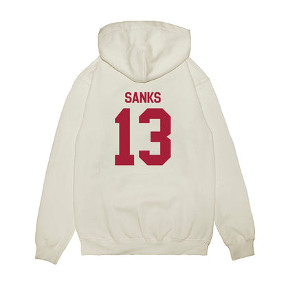 Indiana - NCAA Football : Jiquan Sanks - Flipping Champs Premium Hooded Sweatshirt-1