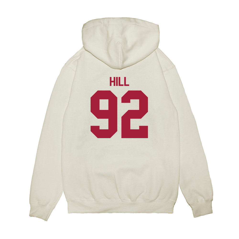Indiana - NCAA Football : Gabe Hill - Flipping Champs Premium Hooded Sweatshirt-1