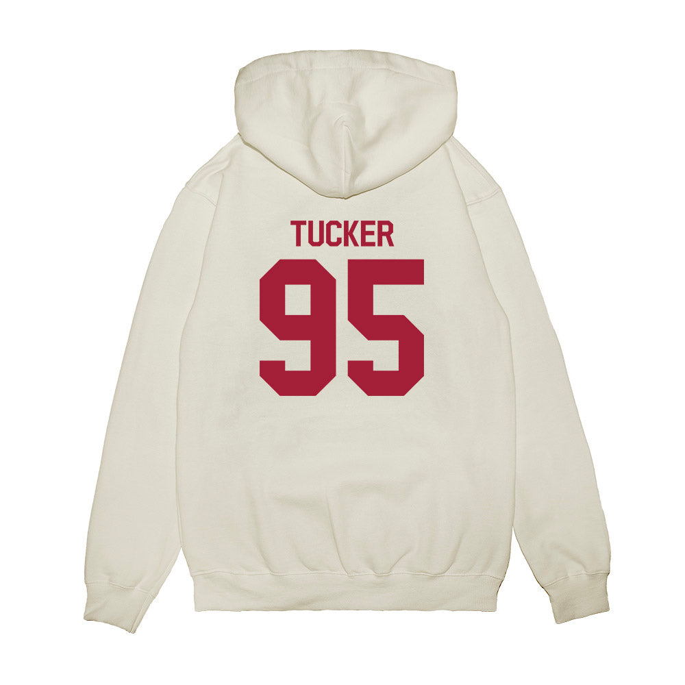 Indiana - NCAA Football : Tyrique Tucker - Flipping Champs Premium Hooded Sweatshirt-1