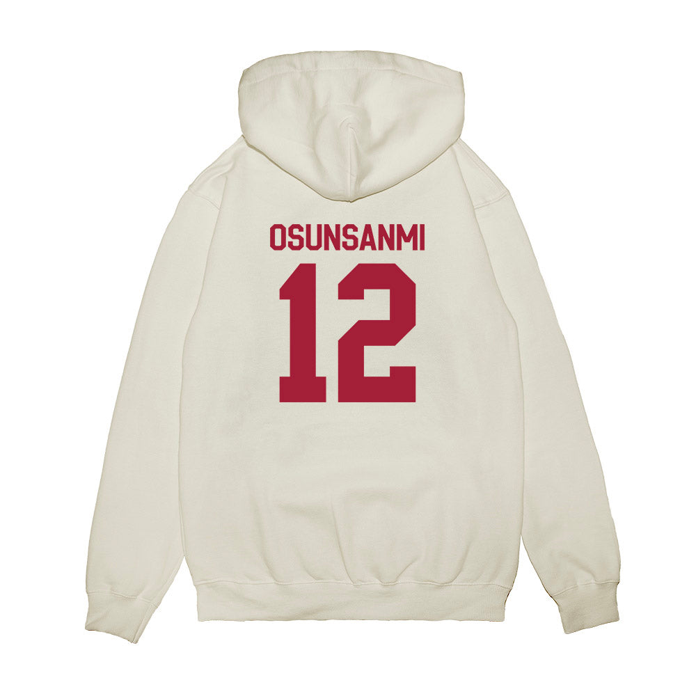 Indiana - NCAA Football : Tobi Osunsanmi - Flipping Champs Premium Hooded Sweatshirt-1
