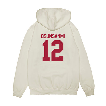 Indiana - NCAA Football : Tobi Osunsanmi - Flipping Champs Premium Hooded Sweatshirt-1